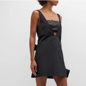 STAUD Black Mini Dress